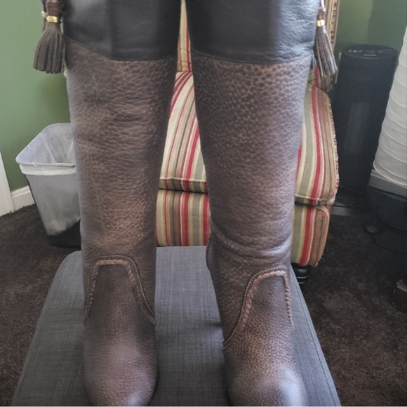 Gucci boots calf high with  bamboo tassel - Picture 7 of 8